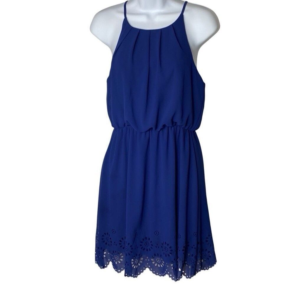 Blue Rain Women’s Royal Blue Sleeveless Tank Mini Dress Small